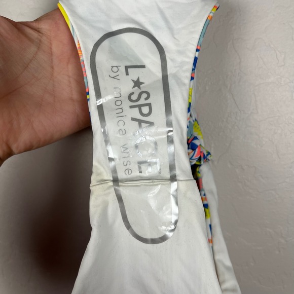 NWT L Space Tribal Print Swimsuit Bottoms Tie Side Bikini Bottom Colorful Sz XS - Picture 4 of 6